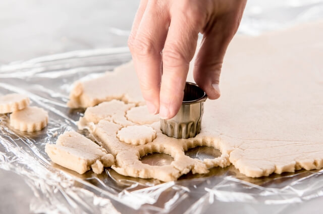 Cookies being molded out of molds made by finishing and polishing